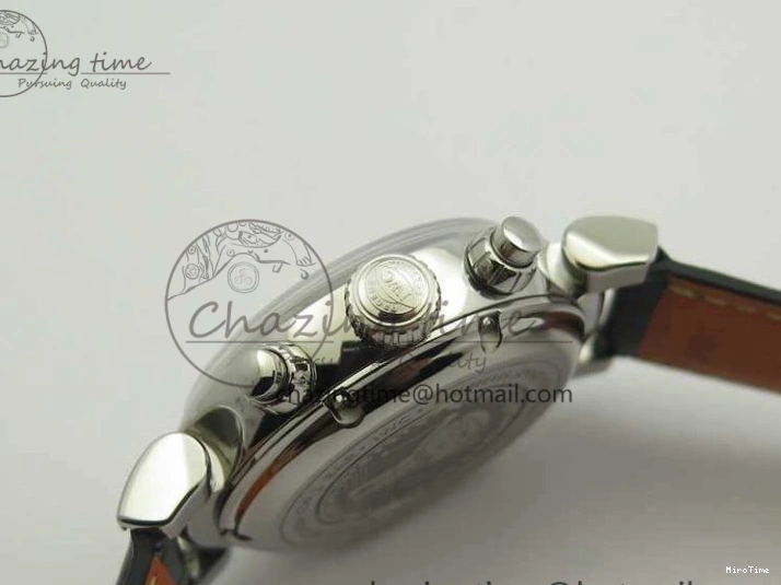 MIROTIME 0501 Breathable Da Vinci IW393402 SS ZF 1:1 Best Edition Blue Dial On Black Leather Strap A 7211